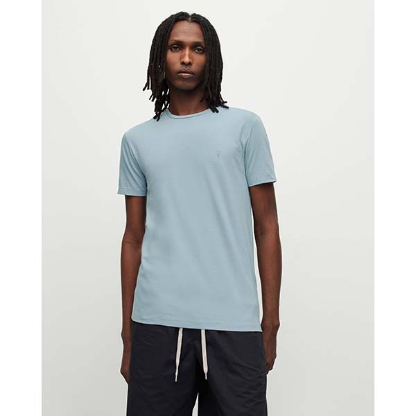 Allsaints Australia Mens Tonic Ramskull Crew T-Shirt Blue AU80-463